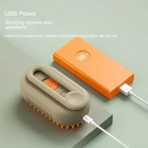 3-in-1 Pet Grooming Brush with Spray – Cat & Dog Steamer Brush for Hair Removal and Detangling - Image 5